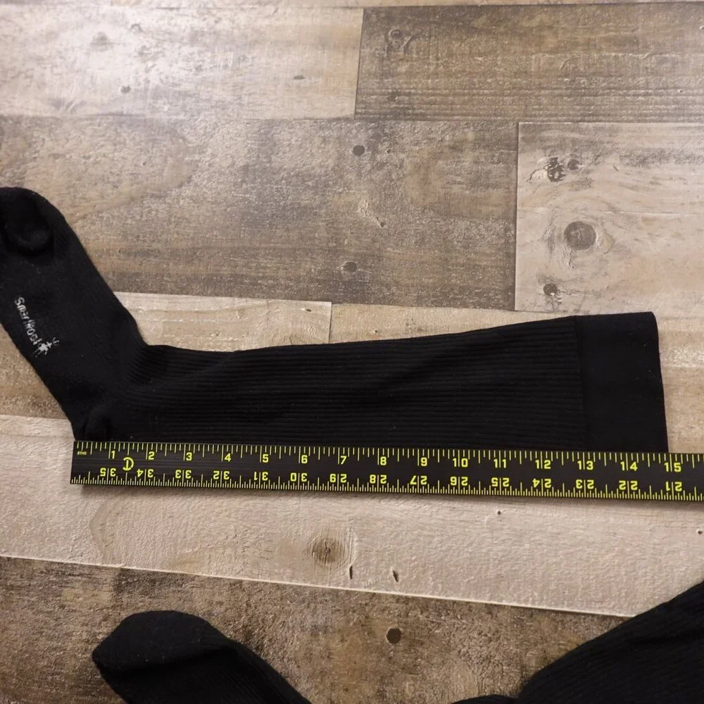 Smartwool Black Knee-High Socks Size Large Merino‎ Wool